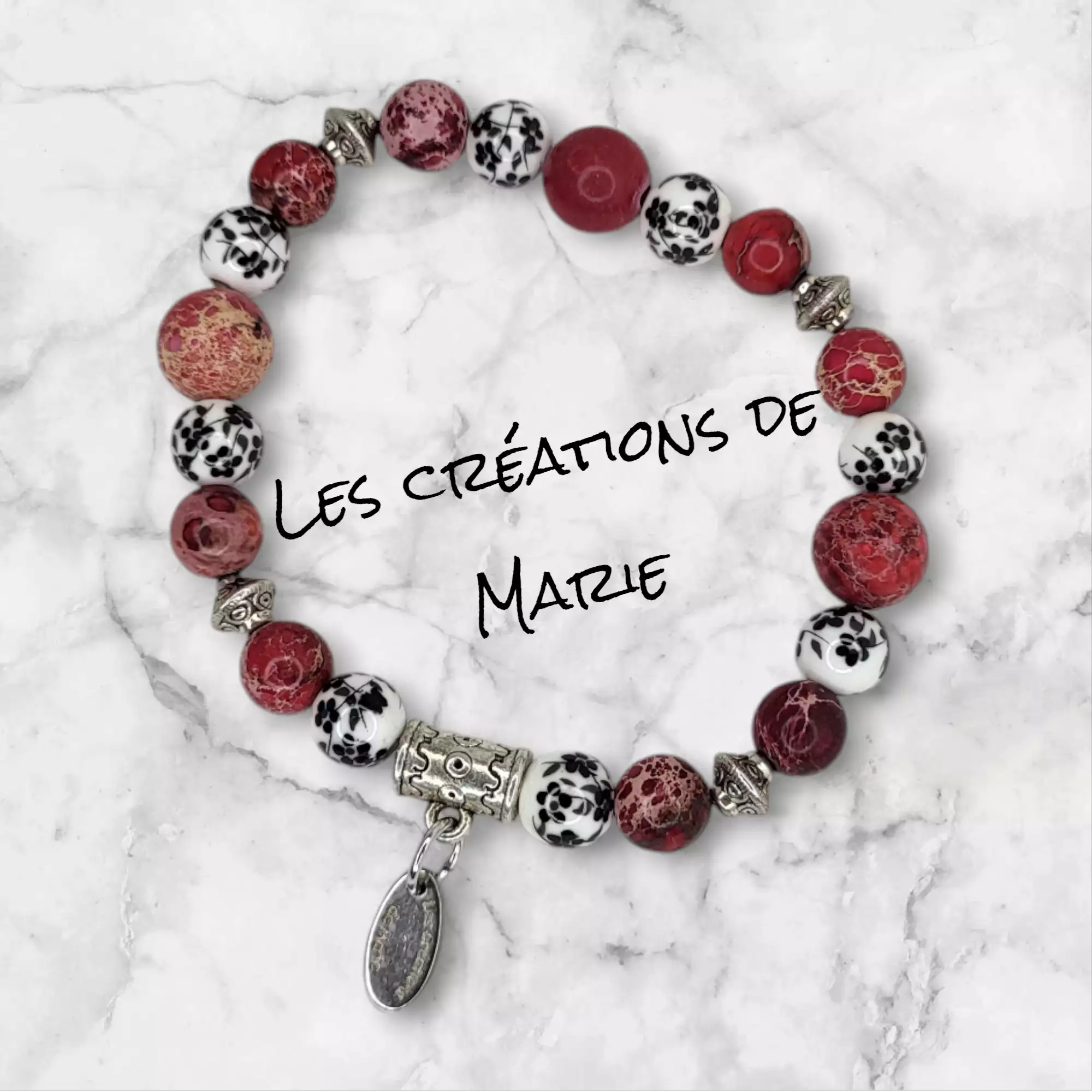 Bracelet jaspe impérial magenta