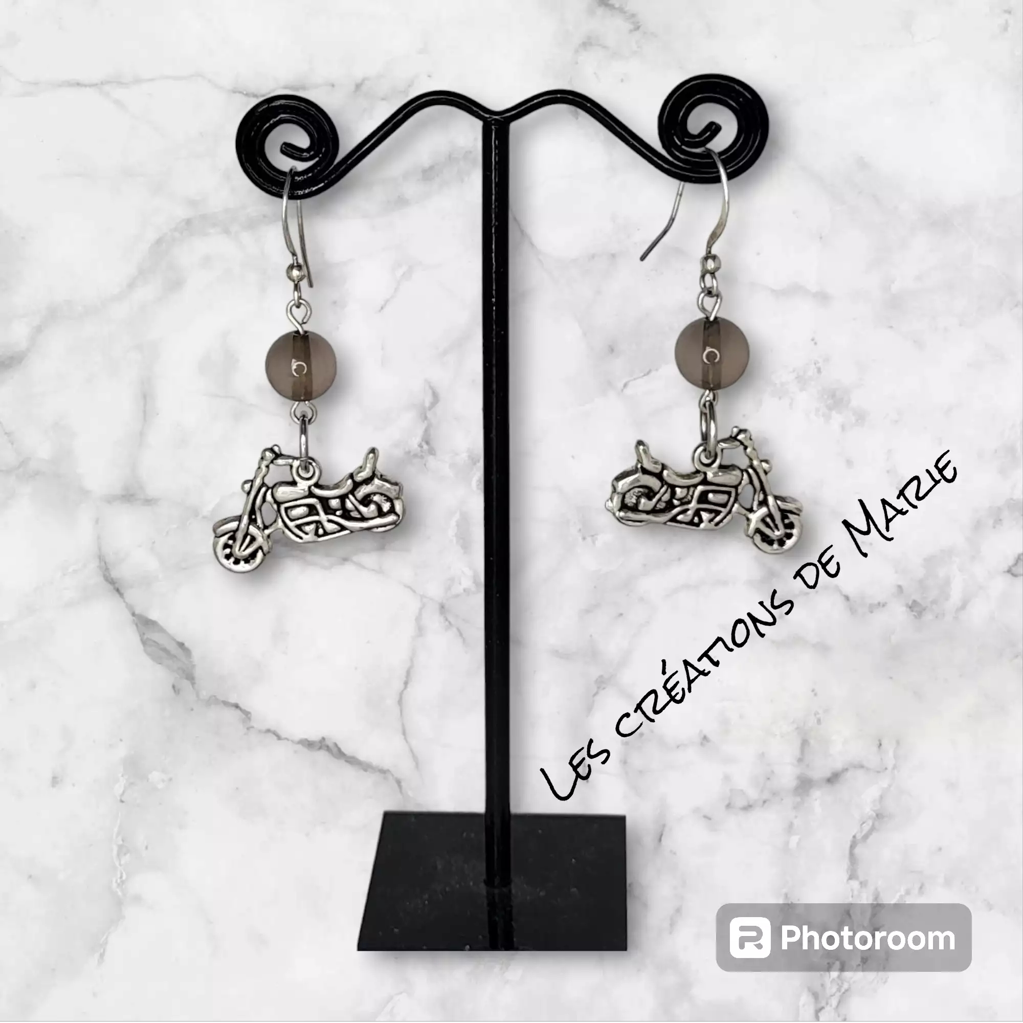 Boucles d'oreilles motos